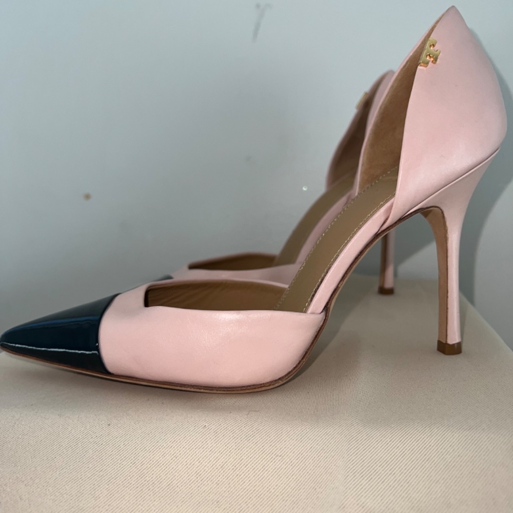 Tory Burch | D’Orsay Pink and Black Pumps | size 6.5 - Picture 2 of 5
